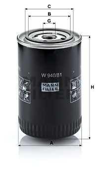 MANN-FILTER Ölfilter (W 940/81)