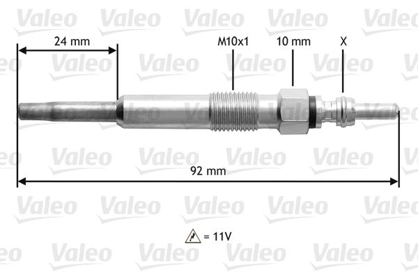 VALEO Glühkerze (345104)