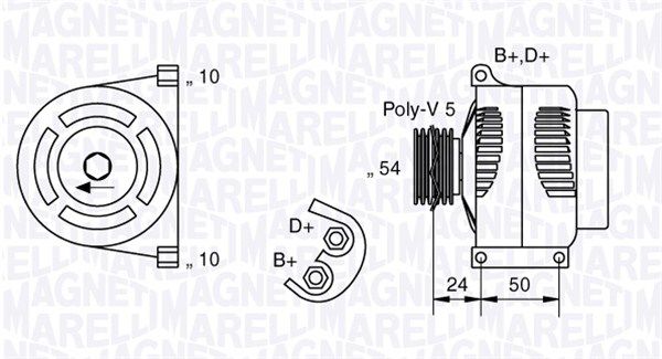 MAGNETI MARELLI Generator (063377027010)