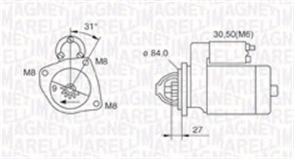 MAGNETI MARELLI Starter (063721203010)