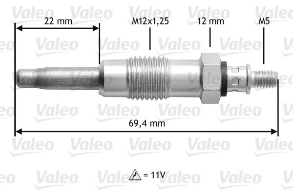 VALEO Glühkerze (345116)