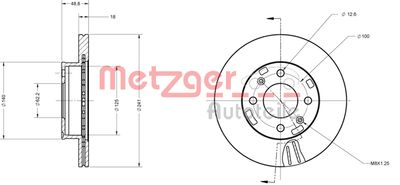 METZGER Bremsscheibe (6110160)