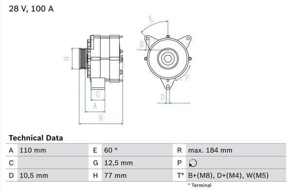 BOSCH Generator (0 986 041 030)