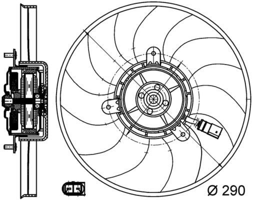 MAHLE Lüfter, Motorkühlung (CFF 171 000S)