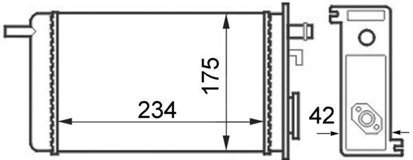 MAHLE Wärmetauscher, Innenraumheizung (AH 242 000S) Thumbnail