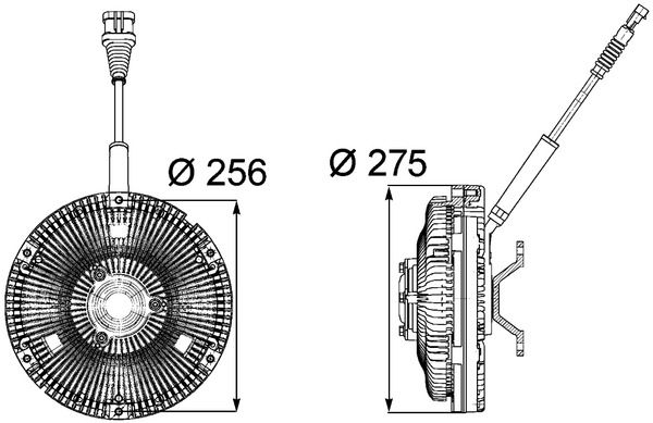 MAHLE Kupplung, Kühlerlüfter (CFC 85 000P)