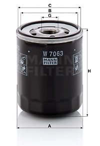 MANN-FILTER Ölfilter (W 7063)