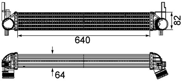 MAHLE Ladeluftkühler (CI 165 000P)