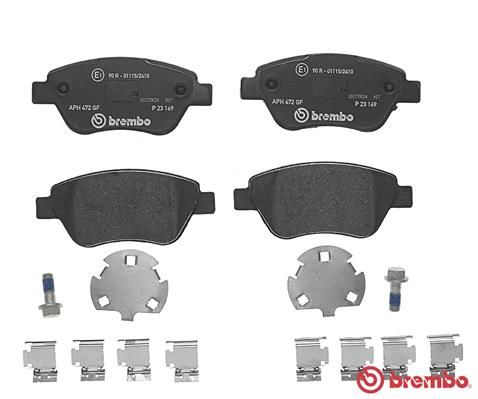 BREMBO Bremsbelagsatz, Scheibenbremse (P 23 169)