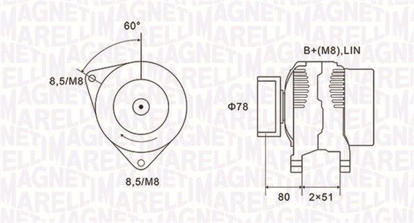 MAGNETI MARELLI Generator (063731919010)