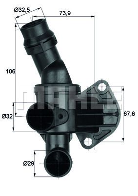 MAHLE Thermostat, Kühlmittel (TI 5 92)