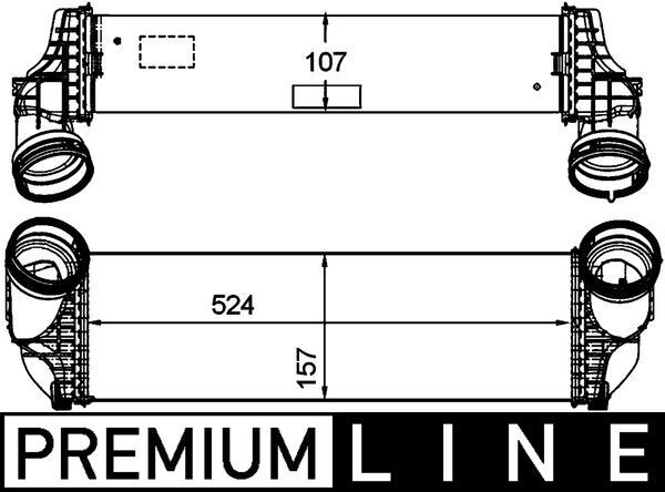 MAHLE Ladeluftkühler (CI 158 000P)