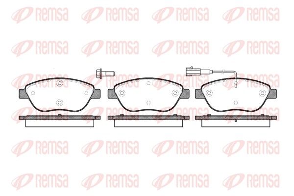 REMSA Bremsbelagsatz, Scheibenbremse (0859.01)