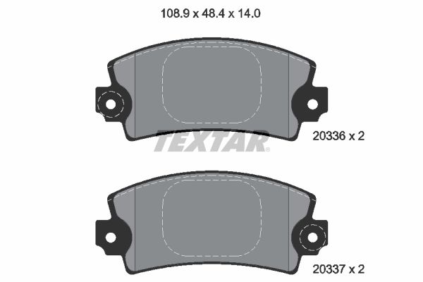 TEXTAR Bremsbelagsatz, Scheibenbremse (2033602)