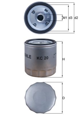 KNECHT Kraftstofffilter (KC 20)