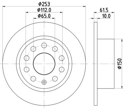 HELLA Bremsscheibe (8DD 355 132-281)