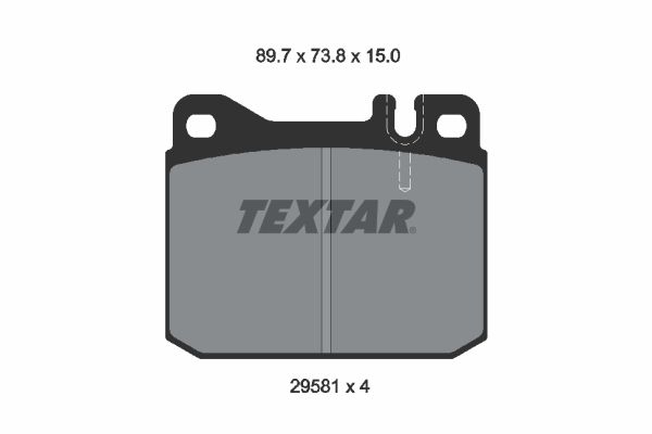 TEXTAR Bremsbelagsatz, Scheibenbremse (2958104)