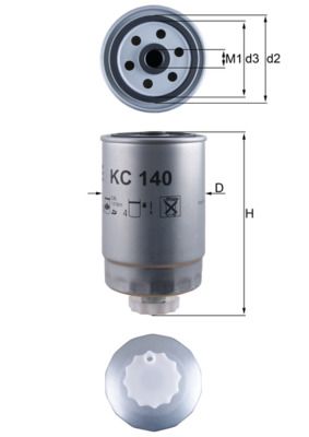 KNECHT Kraftstofffilter (KC 140)