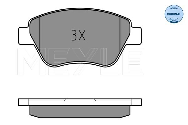MEYLE Bremsbelagsatz, Scheibenbremse (025 237 0517/W)