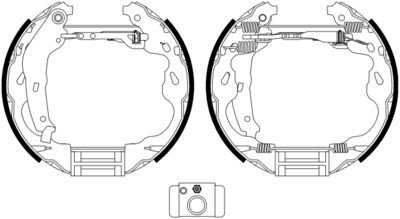 HELLA Bremsbackensatz (8DB 355 022-471)