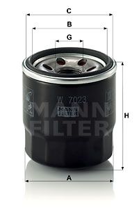 MANN-FILTER Ölfilter (W 7023)