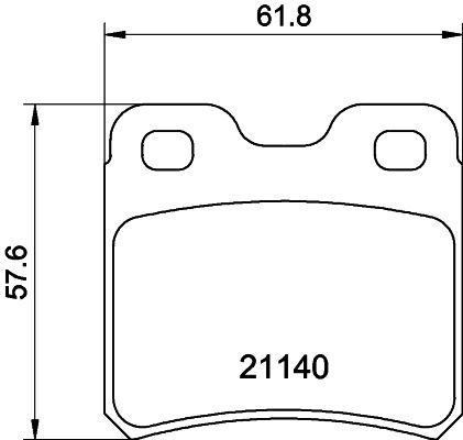 HELLA Bremsbelagsatz, Scheibenbremse (8DB 355 007-451)