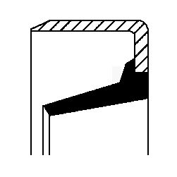 CORTECO Wellendichtring, Schaltgetriebe (01020437B)