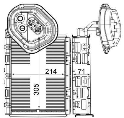 MAHLE Verdampfer, Klimaanlage (AE 4 000P)