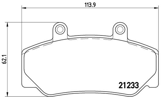 BREMBO Bremsbelagsatz, Scheibenbremse (P 86 006)