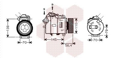 VAN WEZEL Kompressor, Klimaanlage (0600K330)