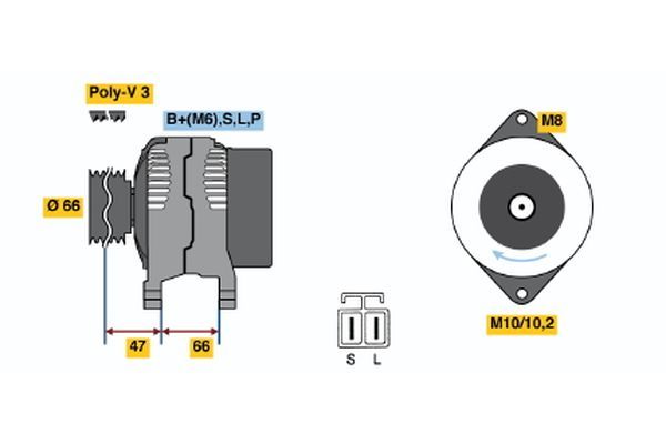 BOSCH Generator (0 986 036 471)