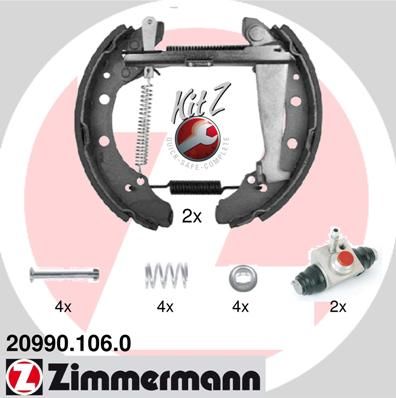 ZIMMERMANN Bremsbackensatz (20990.106.0)