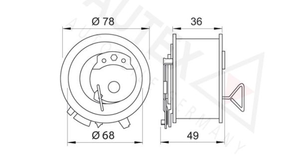 AUTEX Spannrolle, Zahnriemen (641858)