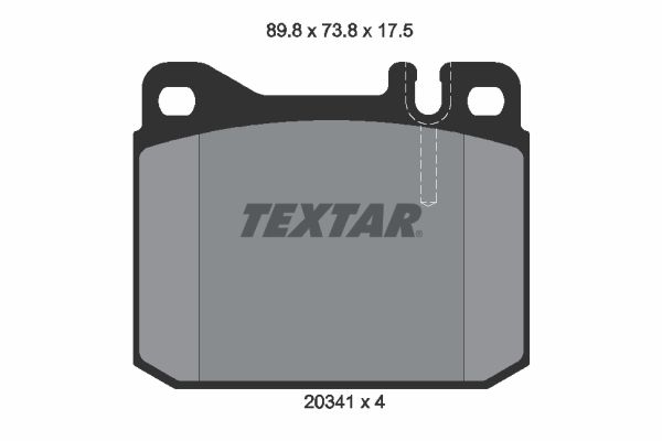 TEXTAR Bremsbelagsatz, Scheibenbremse (2034110)