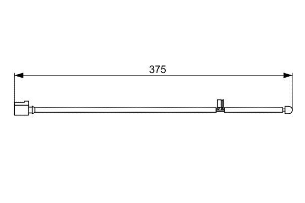 BOSCH Warnkontakt, Bremsbelagverschleiß (1 987 473 067)