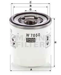 MANN-FILTER Ölfilter (W 7050)