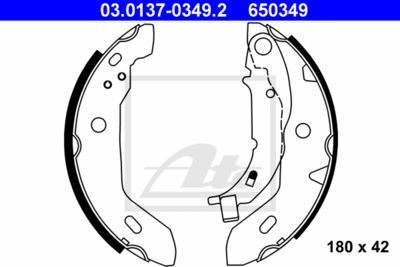 ATE Bremsbackensatz (03.0137-0349.2)