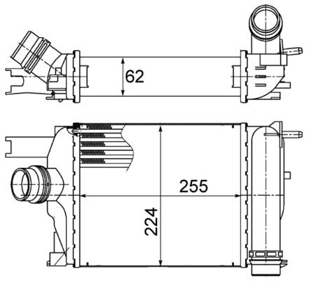 MAHLE Ladeluftkühler (CI 497 000S)