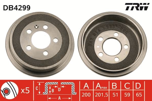 TRW Bremstrommel (DB4299)