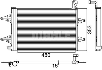 MAHLE Kondensator, Klimaanlage (AC 359 000P)