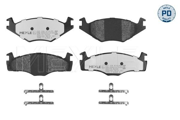 MEYLE Bremsbelagsatz, Scheibenbremse (025 208 8719/PD)