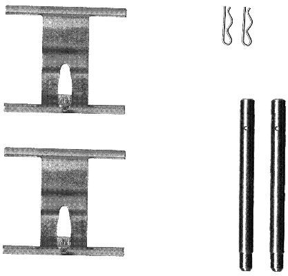 HELLA Zubehörsatz, Scheibenbremsbelag (8DZ 355 203-191)