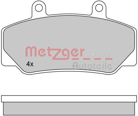 METZGER Bremsbelagsatz, Scheibenbremse (1170094)