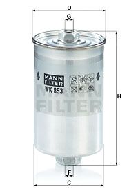 MANN-FILTER Kraftstofffilter (WK 853)