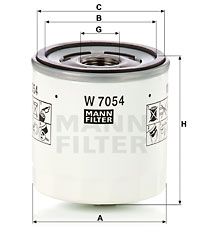 MANN-FILTER Ölfilter (W 7054)