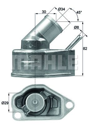 MAHLE Thermostat, Kühlmittel (TI 10 92)