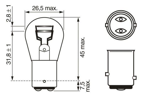 BOSCH Glühlampe, Blinkleuchte (1 987 301 055)