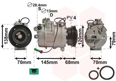 VAN WEZEL Kompressor, Klimaanlage (0300K011)