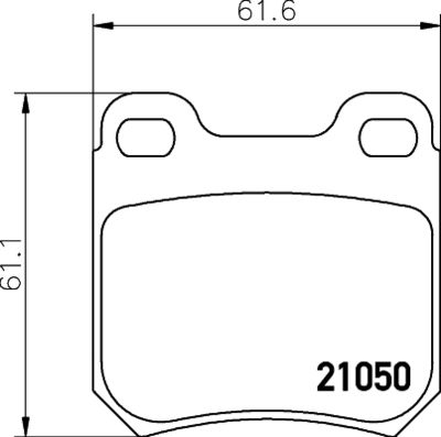 HELLA Bremsbelagsatz, Scheibenbremse (8DB 355 007-381)