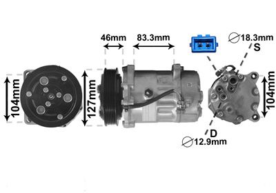 VAN WEZEL Kompressor, Klimaanlage (5800K050)